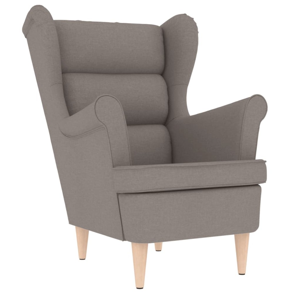 vidaXL Fotoliu, gri taupe, 74x84x100 cm, textil