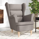vidaXL Fotoliu, gri taupe, 74x84x100 cm, textil vidaXL Fotoliu, gri taupe, 74x84x100 cm, textil
