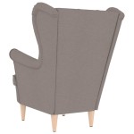 vidaXL Fotoliu, gri taupe, 74x84x100 cm, textil vidaXL Fotoliu, gri taupe, 74x84x100 cm, textil