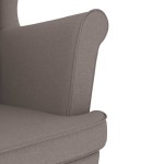 vidaXL Fotoliu, gri taupe, 74x84x100 cm, textil vidaXL Fotoliu, gri taupe, 74x84x100 cm, textil