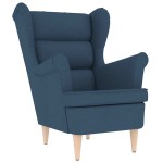 vidaXL Fotoliu, albastru, 74x84x100 cm, textil
