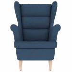 vidaXL Fotoliu, albastru, 74x84x100 cm, textil