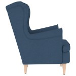 vidaXL Fotoliu, albastru, 74x84x100 cm, textil