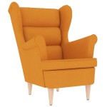 vidaXL Fotoliu, galben închis, 74x84x100 cm, textil vidaXL Fotoliu, galben închis, 74x84x100 cm, textil