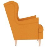 vidaXL Fotoliu, galben închis, 74x84x100 cm, textil vidaXL Fotoliu, galben închis, 74x84x100 cm, textil
