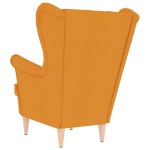 vidaXL Fotoliu, galben închis, 74x84x100 cm, textil vidaXL Fotoliu, galben închis, 74x84x100 cm, textil