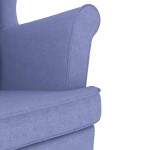 vidaXL Fotoliu, albastru jeans, 74x84x100 cm, textil