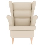vidaXL Fotoliu, alb, 74x84x100 cm, pânză textil vidaXL Fotoliu, alb, 74x84x100 cm, pânză textil