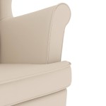 vidaXL Fotoliu, alb, 74x84x100 cm, pânză textil vidaXL Fotoliu, alb, 74x84x100 cm, pânză textil