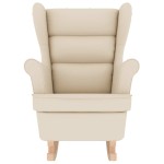 vidaXL Scaun balansoar, alb, 74x90x102 cm, pânză textil