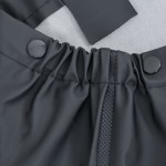vidaXL Salopetă cu pieptar și cizme, negru, mărimea 45 vidaXL Salopetă cu pieptar și cizme, negru, mărimea 45