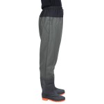 vidaXL Pantaloni cu talie înaltă cu cizme, verde închis, mărimea 44 vidaXL Pantaloni cu talie înaltă cu cizme, verde închis, mărimea 44