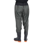 vidaXL Pantaloni cu talie înaltă cu cizme, verde închis, mărimea 44 vidaXL Pantaloni cu talie înaltă cu cizme, verde închis, mărimea 44
