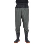 vidaXL Pantaloni cu talie înaltă cu cizme, verde închis, mărimea 45 vidaXL Pantaloni cu talie înaltă cu cizme, verde închis, mărimea 45