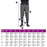 vidaXL Pantaloni cu talie înaltă cu cizme, verde închis, mărimea 45 vidaXL Pantaloni cu talie înaltă cu cizme, verde închis, mărimea 45
