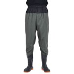 vidaXL Pantaloni cu talie înaltă cu cizme, verde închis, mărimea 46 vidaXL Pantaloni cu talie înaltă cu cizme, verde închis, mărimea 46