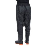 vidaXL Pantaloni cu talie înaltă cu cizme, negru, mărimea 43 vidaXL Pantaloni cu talie înaltă cu cizme, negru, mărimea 43