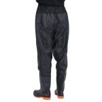 vidaXL Pantaloni cu talie înaltă cu cizme, negru, mărimea 44 vidaXL Pantaloni cu talie înaltă cu cizme, negru, mărimea 44