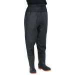 vidaXL Pantaloni cu talie înaltă cu cizme, negru, mărimea 45 vidaXL Pantaloni cu talie înaltă cu cizme, negru, mărimea 45