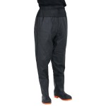 vidaXL Pantaloni cu talie înaltă cu cizme, negru, mărimea 46 vidaXL Pantaloni cu talie înaltă cu cizme, negru, mărimea 46