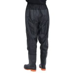 vidaXL Pantaloni cu talie înaltă cu cizme, negru, mărimea 46 vidaXL Pantaloni cu talie înaltă cu cizme, negru, mărimea 46