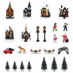 vidaXL Decorațiune de Crăciun pentru Masă Multicolour Rășină