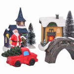 vidaXL Decorațiune de Crăciun pentru Masă Multicolour Rășină