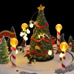 vidaXL Decorațiune sat de Crăciun Multicolour 22 x 21.5 x 17 cm