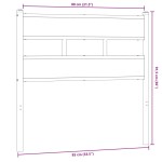 vidaXL Tăblie de pat, stejar sonoma, 80 cm, fier și lemn prelucrat vidaXL Tăblie de pat, stejar sonoma, 80 cm, fier și lemn prelucrat