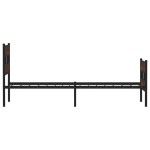 vidaXL Cadru de pat fără saltea, cu tăblie de cap/picioare, 75x190 cm