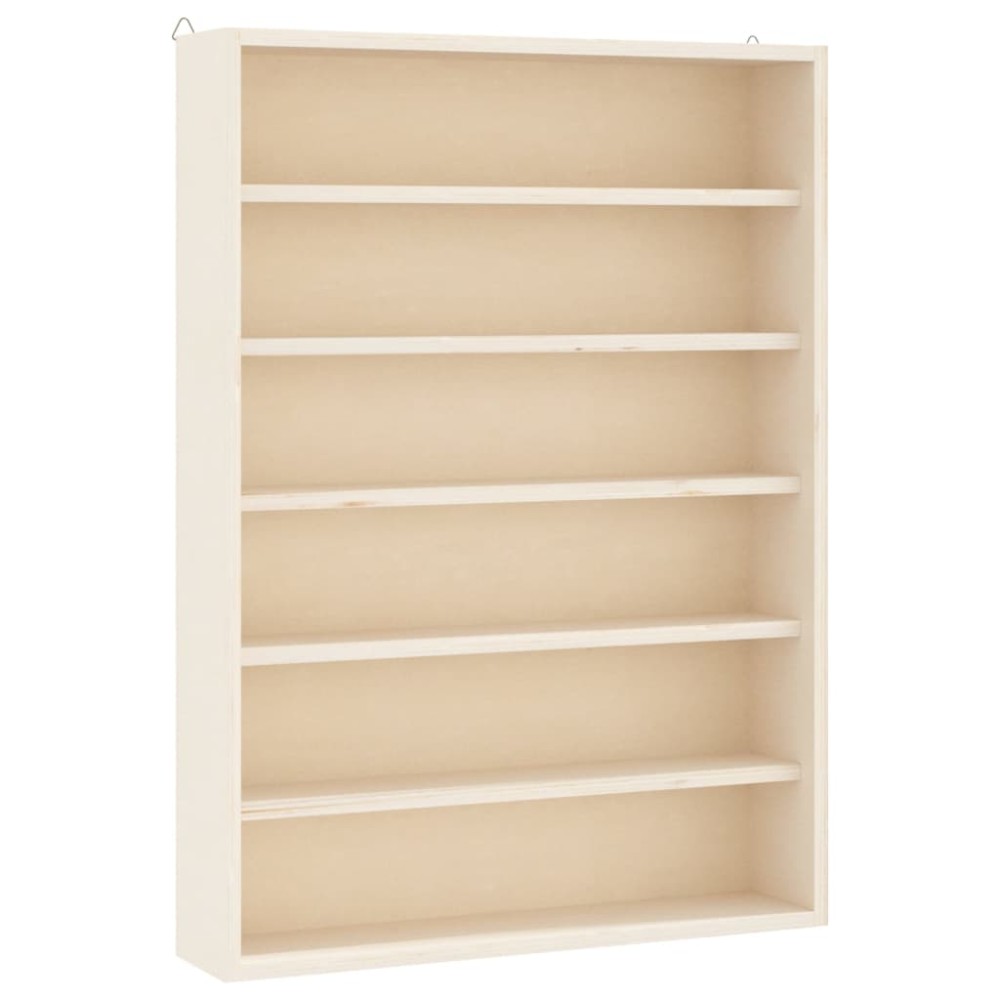 vidaXL Vitrina de colecție din lemn cu 6 rafturi 40x8,5x55 cm