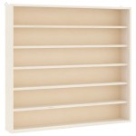 vidaXL Vitrina de colecție din lemn cu 6 rafturi 60x8,5x55 cm
