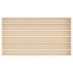 vidaXL Vitrina de colecție din lemn cu 6 rafturi 80x8,5x55 cm