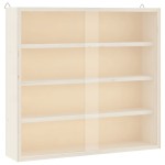 vidaXL Vitrina de colecție din lemn cu uși 40x8,5x37 cm