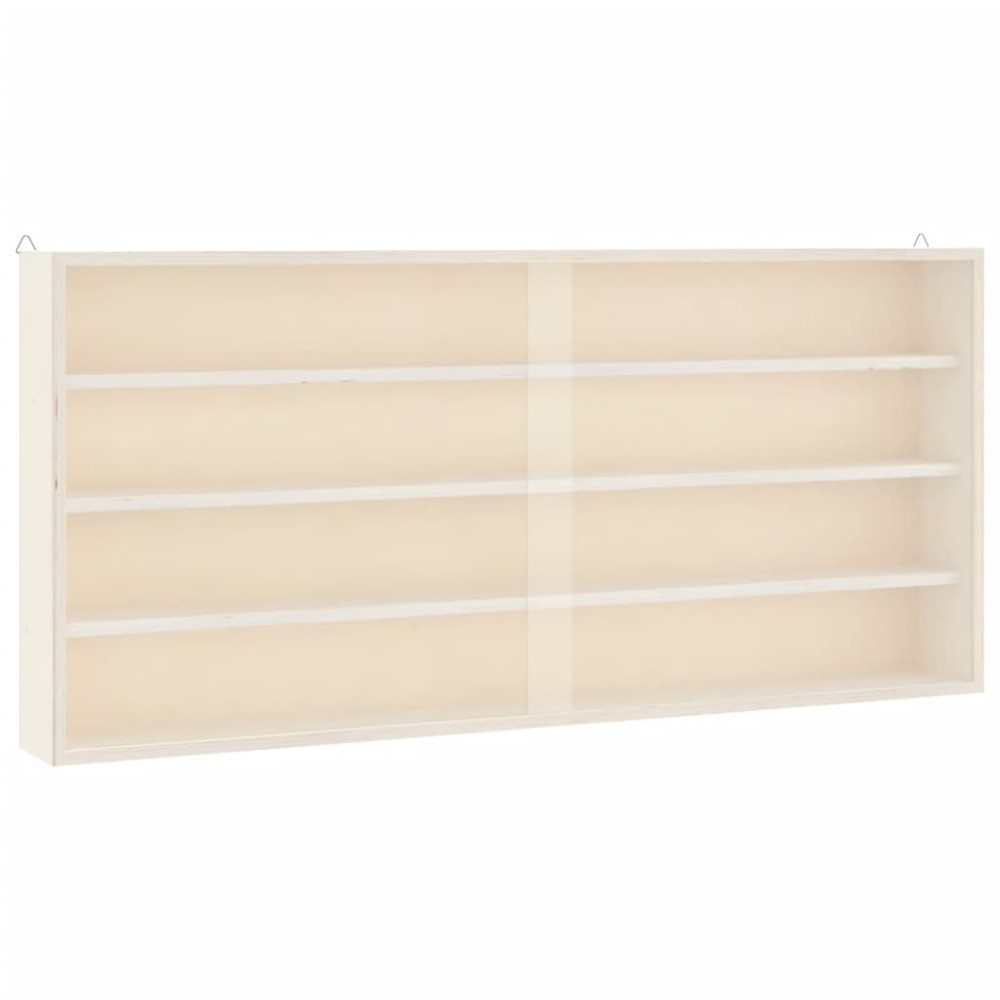 vidaXL Vitrina de colecție din lemn cu uși 80x8,5x37 cm