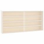 vidaXL Vitrina de colecție din lemn cu uși 80x8,5x37 cm vidaXL Vitrina de colecție din lemn cu uși 80x8,5x37 cm