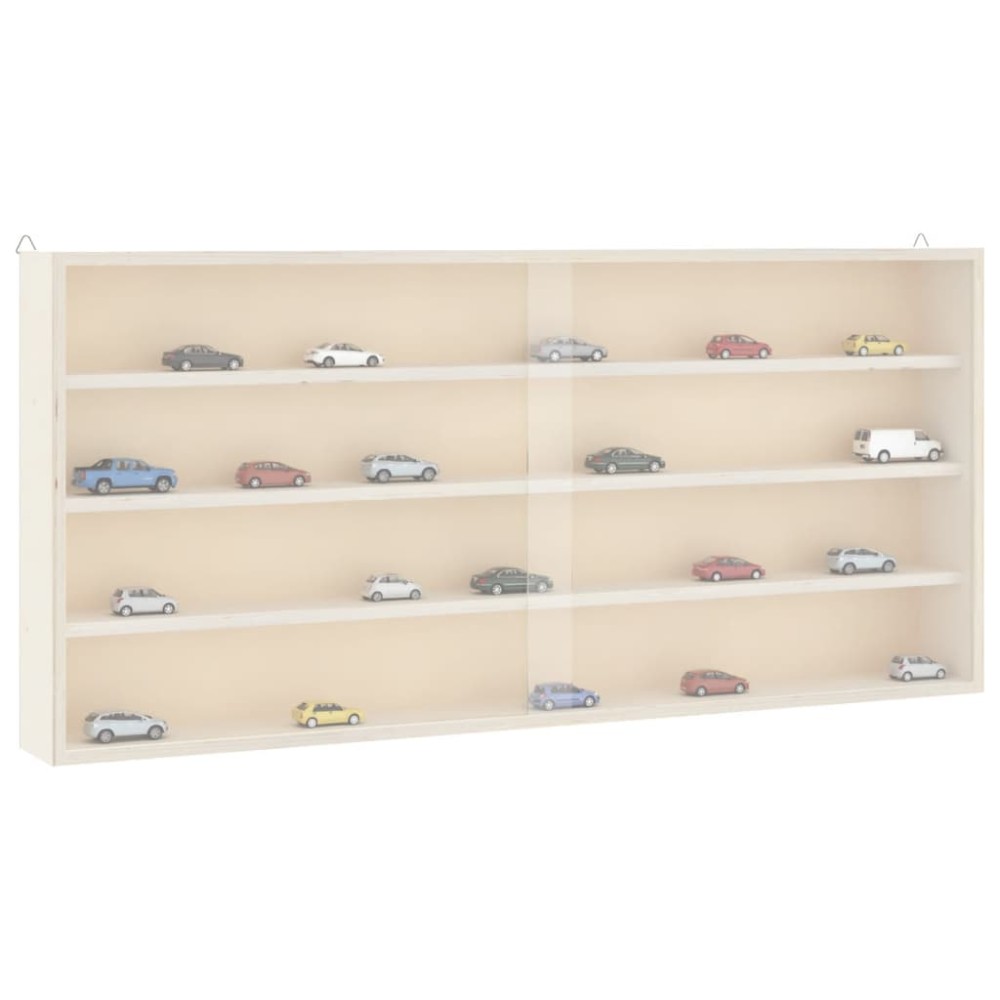 vidaXL Vitrina de colecție din lemn cu uși 80x8,5x37 cm