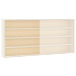 vidaXL Vitrina de colecție din lemn cu uși 80x8,5x37 cm vidaXL Vitrina de colecție din lemn cu uși 80x8,5x37 cm