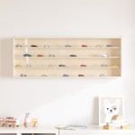 vidaXL Vitrina de colecție din lemn cu uși 100x8,5x37 cm