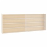 vidaXL Vitrina de colecție din lemn cu uși 100x8,5x37 cm