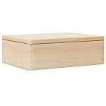 vidaXL Cutie din lemn cu capac 40x30x13 cm din lemn masiv de pin