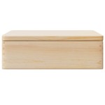vidaXL Cutie din lemn cu capac 40x30x13 cm din lemn masiv de pin