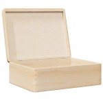 vidaXL Cutie din lemn cu capac 40x30x13 cm din lemn masiv de pin