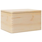 vidaXL Cutie din lemn cu capac 40x30x23 cm din lemn masiv de pin vidaXL Cutie din lemn cu capac 40x30x23 cm din lemn masiv de pin
