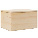 vidaXL Cutie din lemn cu capac 40x30x23 cm din lemn masiv de pin vidaXL Cutie din lemn cu capac 40x30x23 cm din lemn masiv de pin