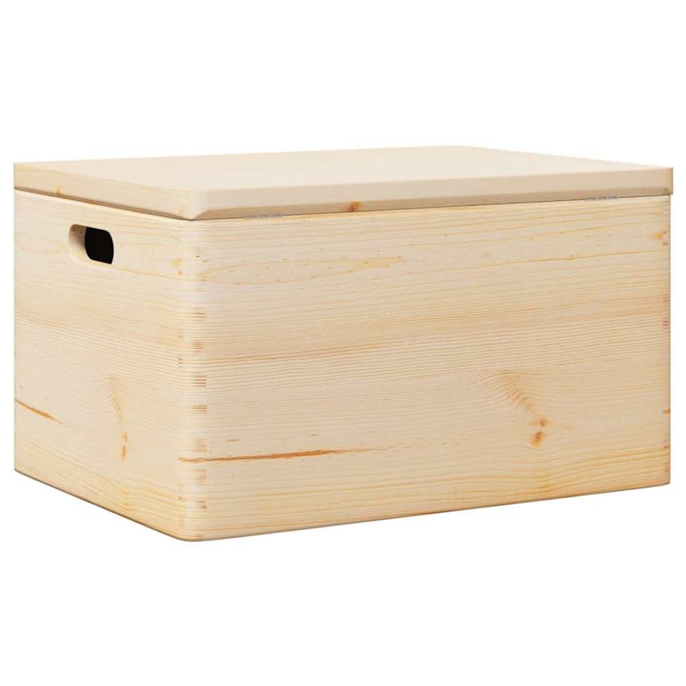 vidaXL Cutie din lemn cu capac 40x30x23 cm din lemn masiv de pin