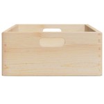 vidaXL Cutie din lemn cu mânere 40x30x13 cm din lemn masiv de pin vidaXL Cutie din lemn cu mânere 40x30x13 cm din lemn masiv de pin