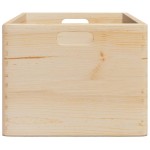 vidaXL Cutie din lemn cu mânere 40x30x23 cm din lemn masiv de pin vidaXL Cutie din lemn cu mânere 40x30x23 cm din lemn masiv de pin