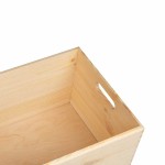 vidaXL Cutie din lemn cu mânere 40x30x23 cm din lemn masiv de pin vidaXL Cutie din lemn cu mânere 40x30x23 cm din lemn masiv de pin