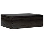 vidaXL Cutie din lemn cu capac negru 40x30x13 cm lemn masiv de pin vidaXL Cutie din lemn cu capac negru 40x30x13 cm lemn masiv de pin